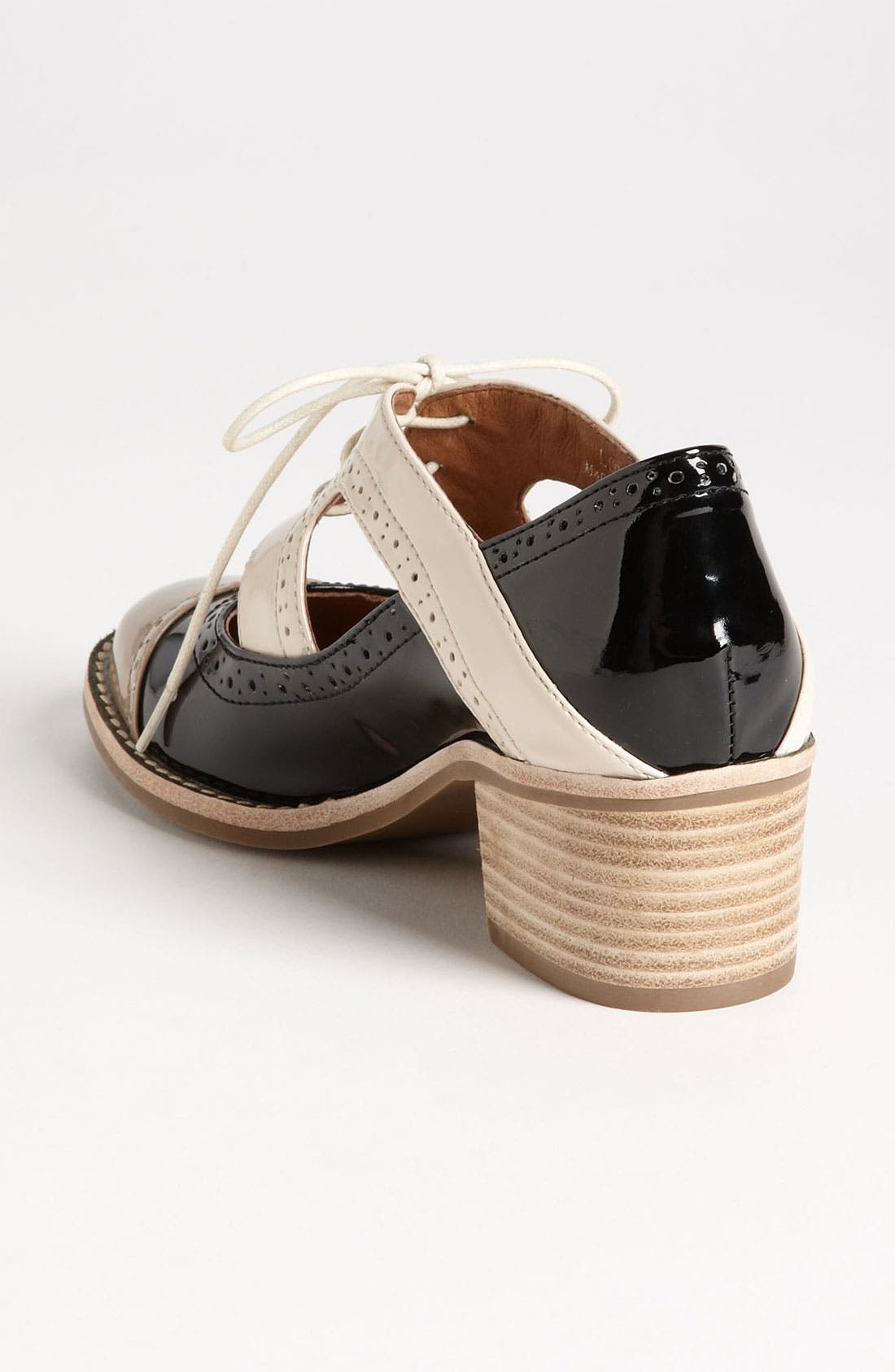 'Logan' Oxford, Alternate, color, TAUPE/ BLACK/ NUDE PATENT