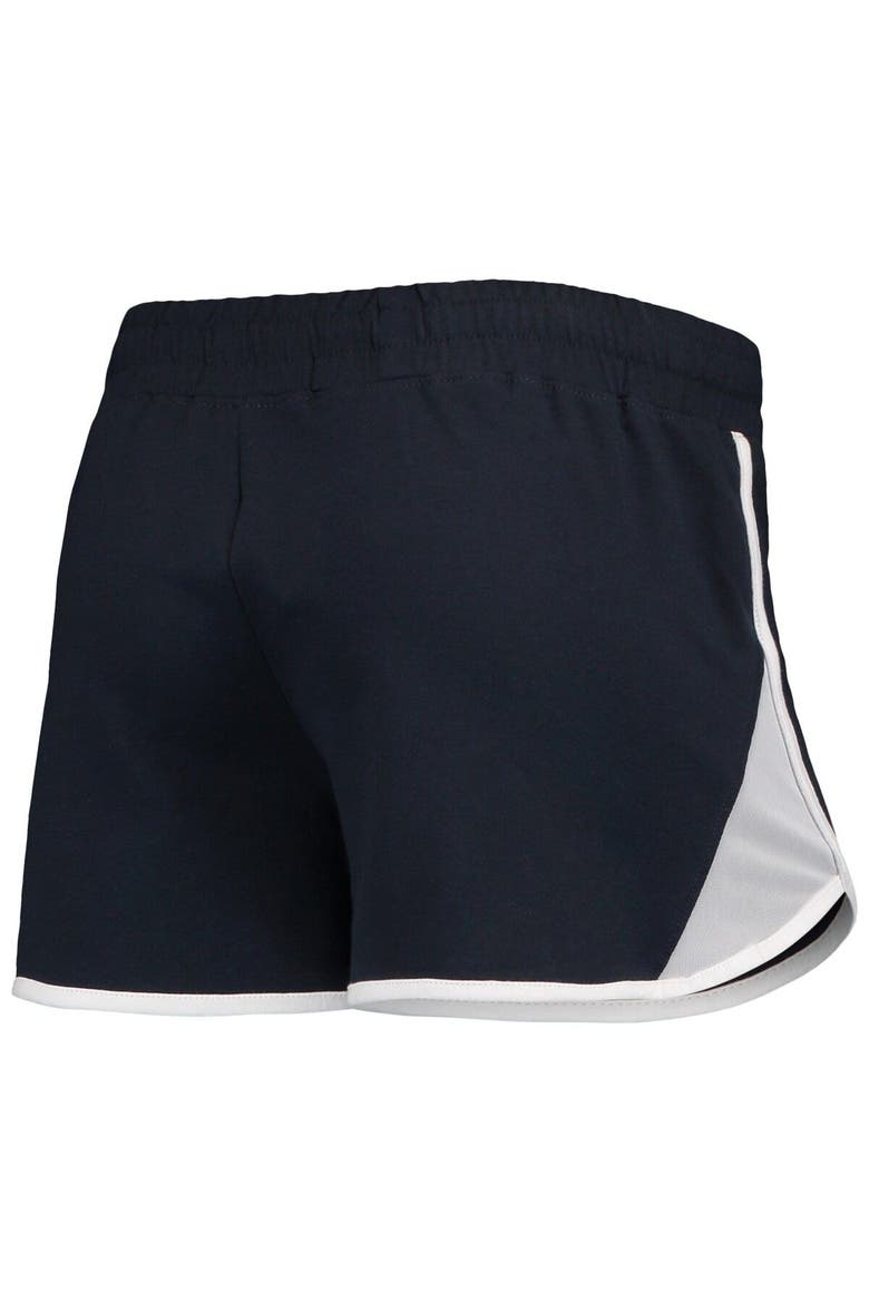 Women's New Era Navy Los Angeles Angels Stretch French Terry Shorts, Alternate, color, Navy