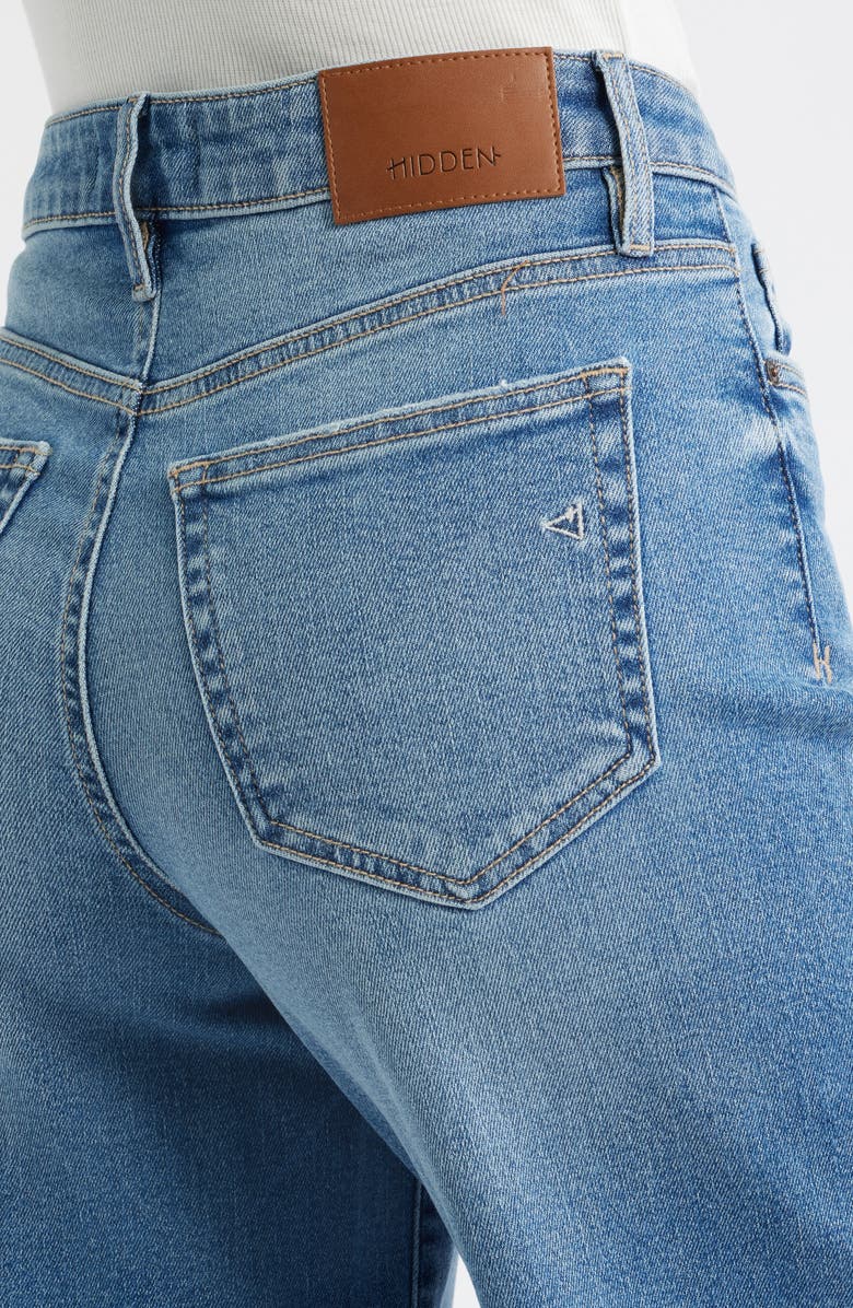 HIDDEN JEANS Clean High Waist Wide Leg Jeans, Alternate, color, Med.wash