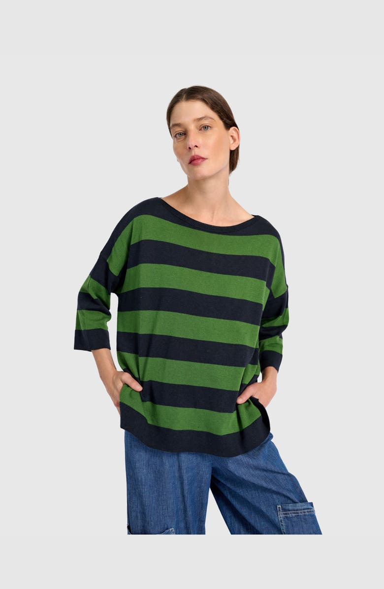 Alembika Twiggy Sweater, Alternate, color, Clover/Navy