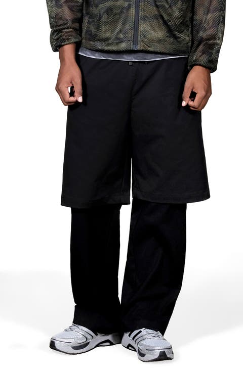 Stay Layered Cotton Drawstring Pants