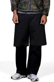 PLEASURES Stay Layered Cotton Drawstring Pants
