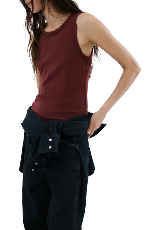Scallop Crochet Tank