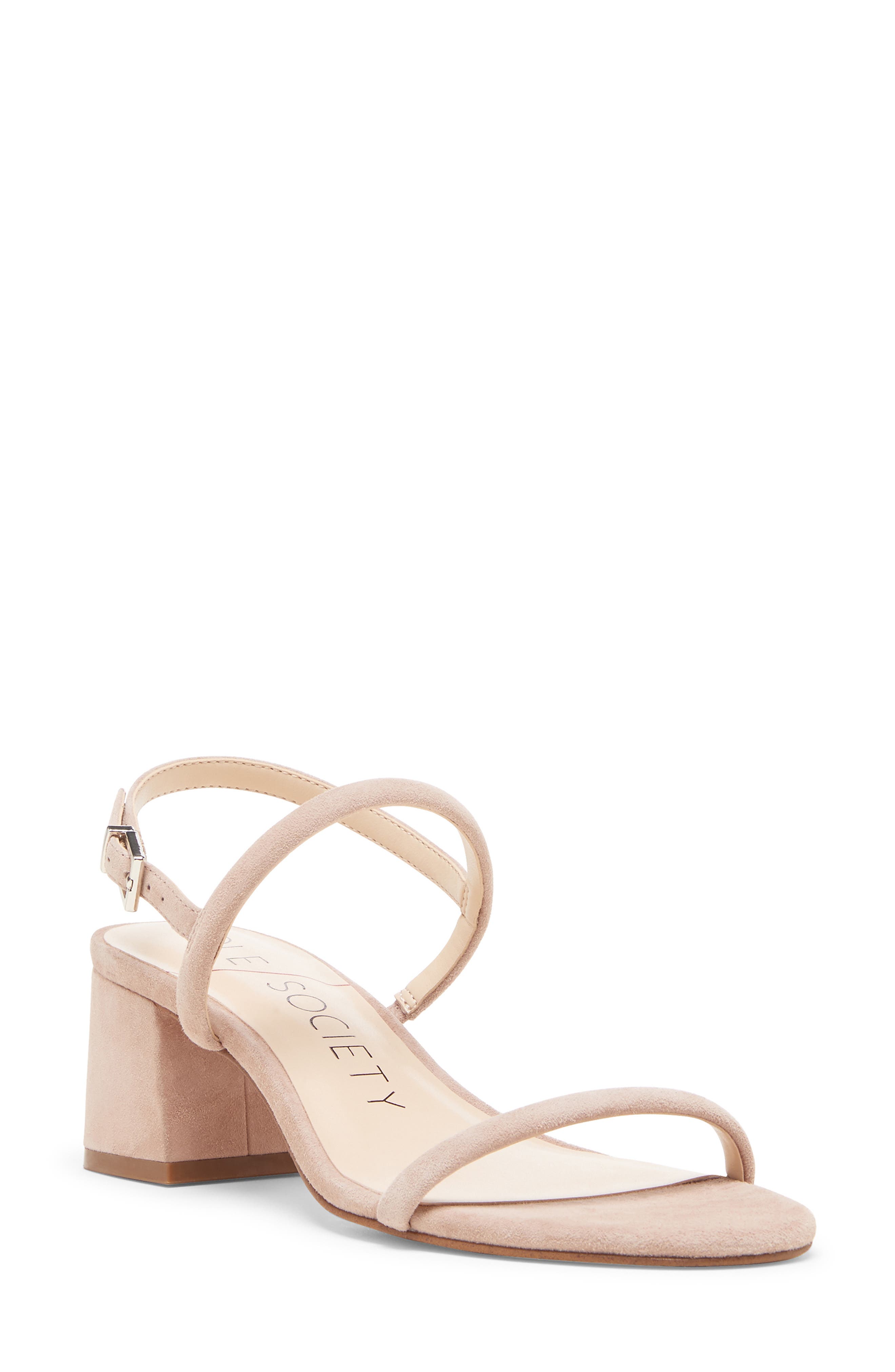 Saunye Strappy Sandal, Main, color, DUSTY ROSE SUEDE
