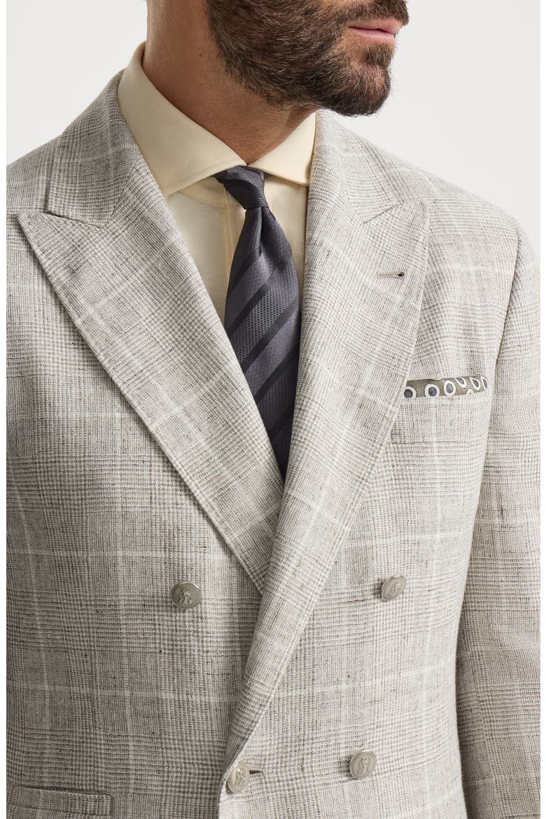 Texured tone-on-tone stripe silk tie, Alternate, color, Dark Grey