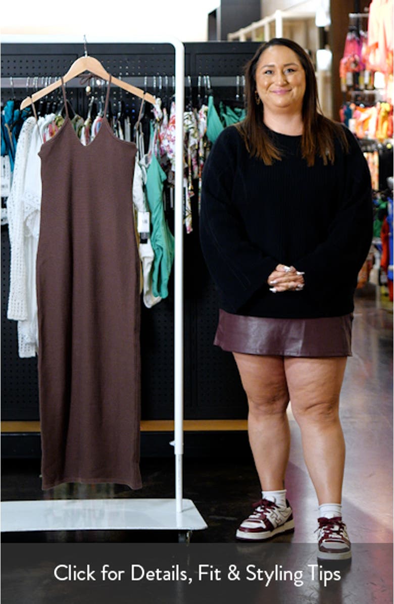 Darya Cotton Blend Halter Sweater Dress, sales video thumbnail