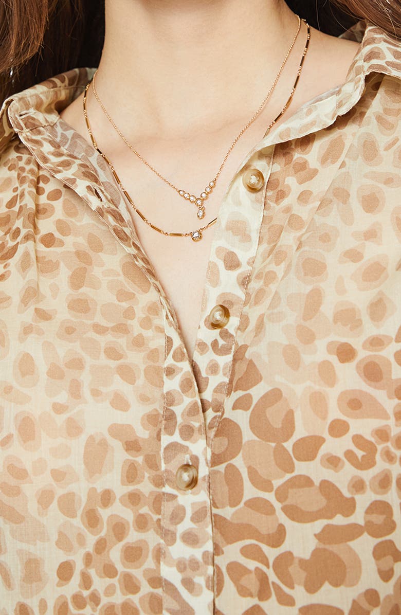 MOTHER The Breeze Print Shirt, Alternate, color, Spot On