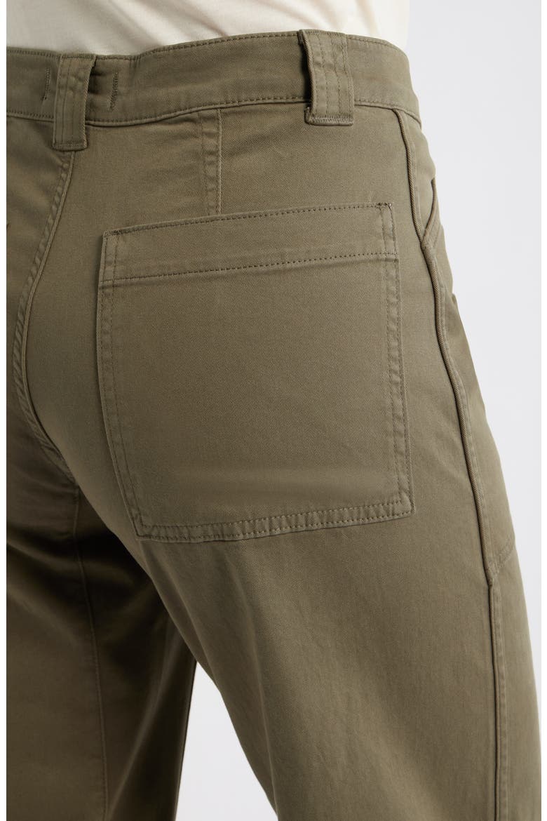 Darted Barrel Leg Pants, Alternate, color, FADED IVY
