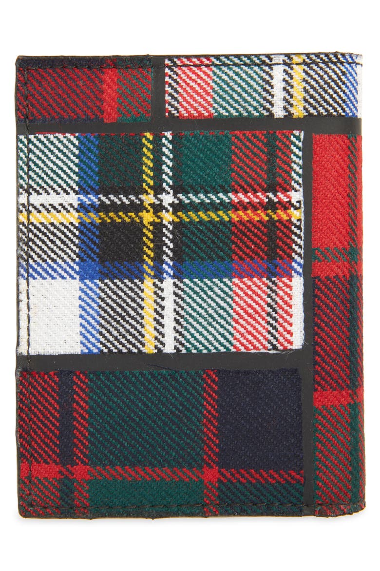 Patchwork Tartan Bifold Wallet, Alternate, color, RED