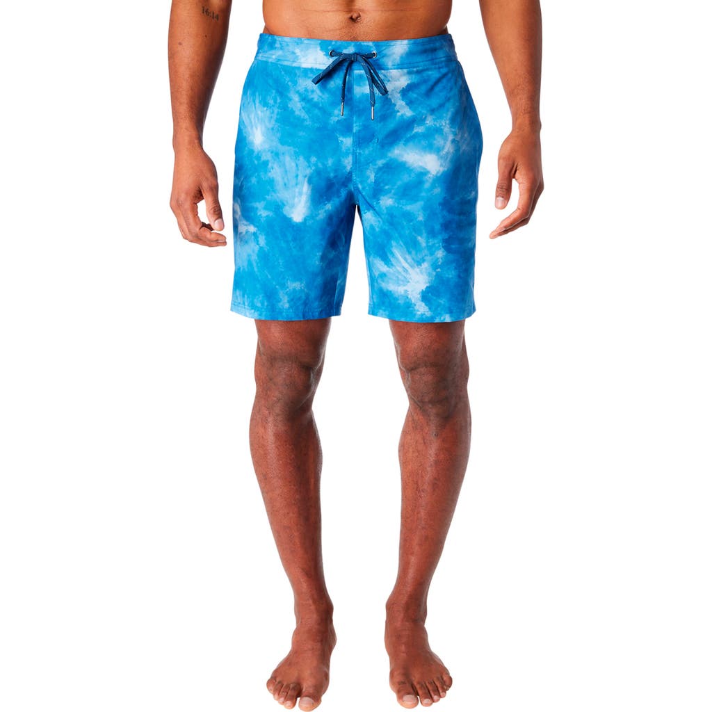 Fair Harbor Ozone Lined Swim Trunks In Clark Blue