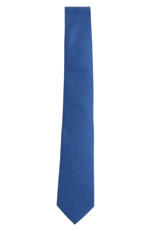 Scotch & Soda Solid Neat Tie In Blue