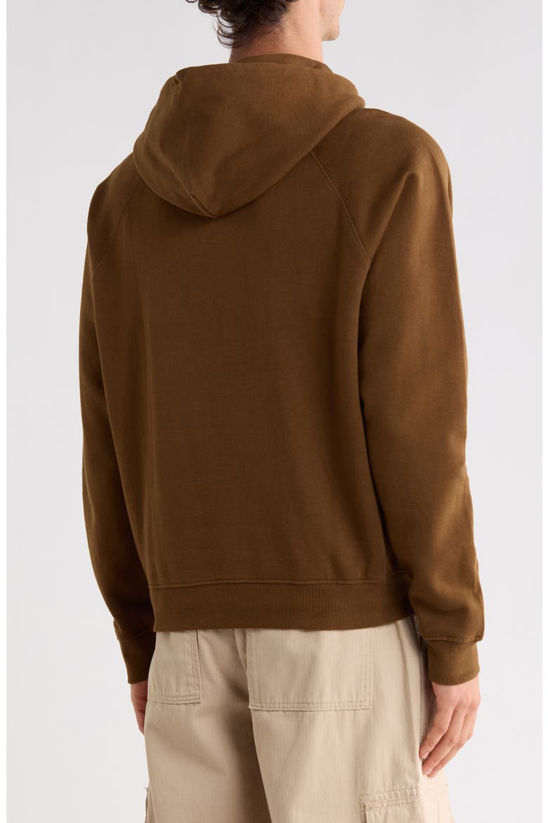 Dayshift Cotton Fleece Hoodie, Alternate, color, BOMBAY BROWN