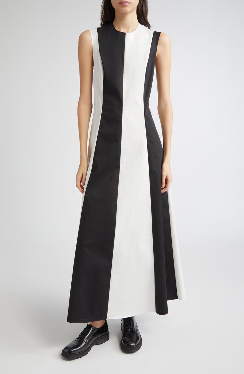 PARTOW Avenue Colorblock Sleeveless Maxi Dress, Main, color, Pepper