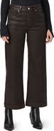 PAIGE Anessa Coated Wide Leg Ankle Jeans