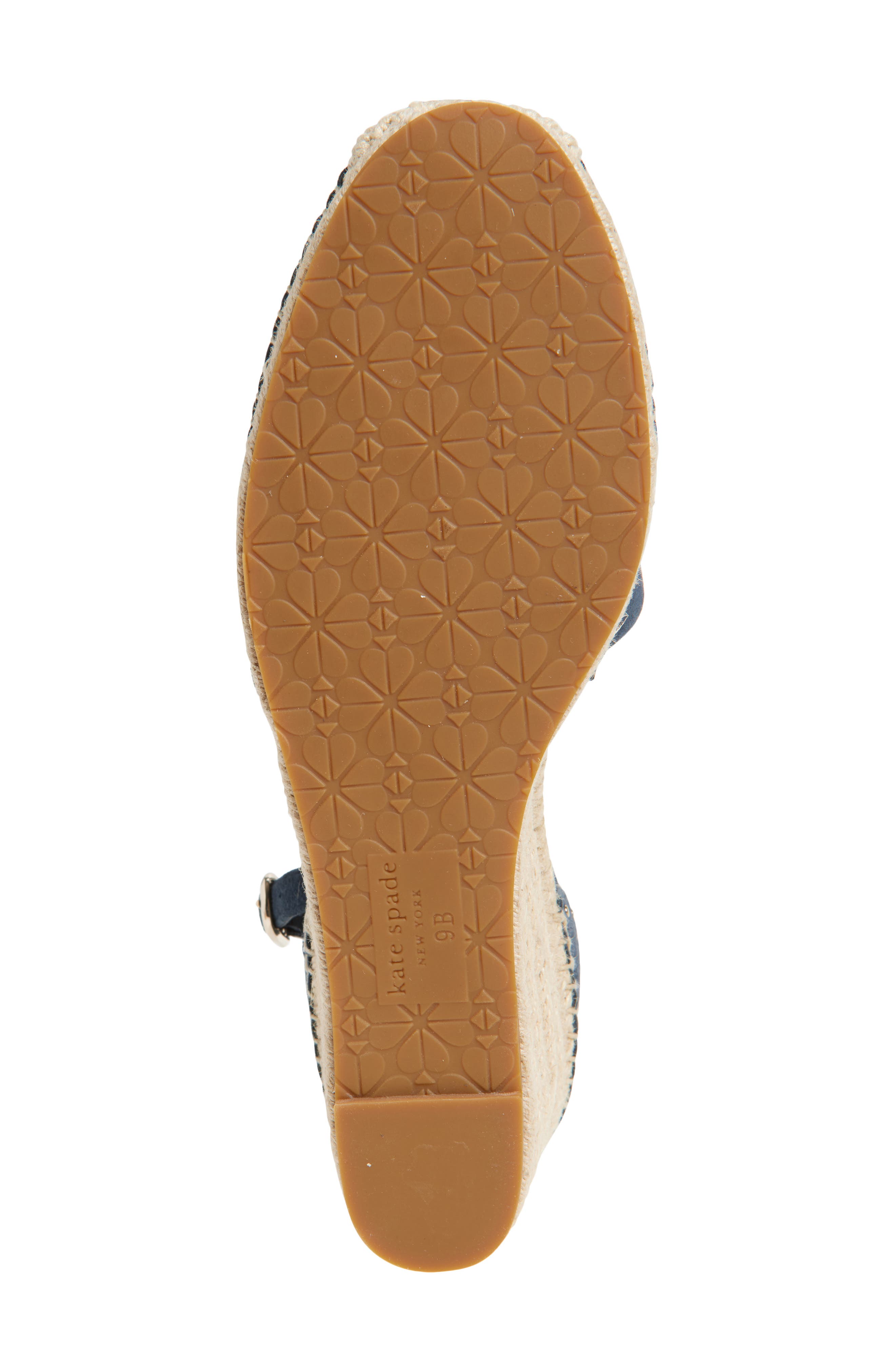 Kate Spade New York polly espadrille wedge sandal, Alternate, color, Blazer Blue