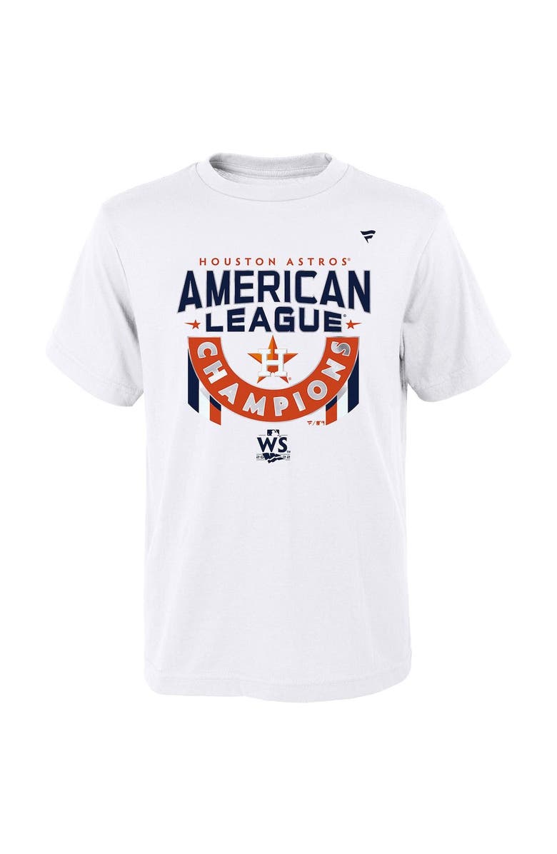 FANATICS Toddler Fanatics Branded White Houston Astros 2022 American League Champions Locker Room T-Shirt, Alternate, color, 