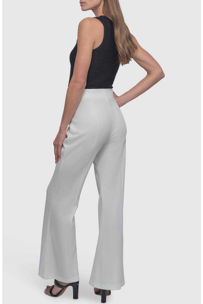 Wide Leg Scuba Knit Pants, Alternate, color, IVORY
