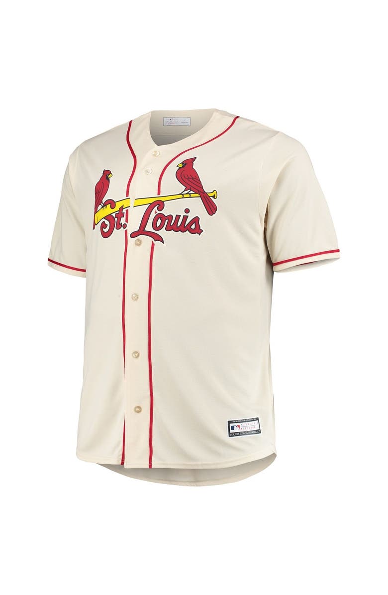PROFILE Men's Yadier Molina Cream St. Louis Cardinals Big & Tall Replica Player Jersey, Alternate, color, 