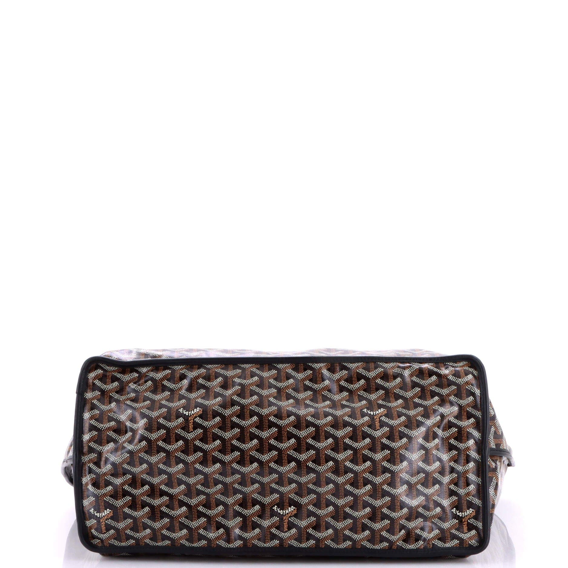 Pre-Owned Goyard Anjou Reversible Tote Coated Canvas GM, Alternate, color, Black