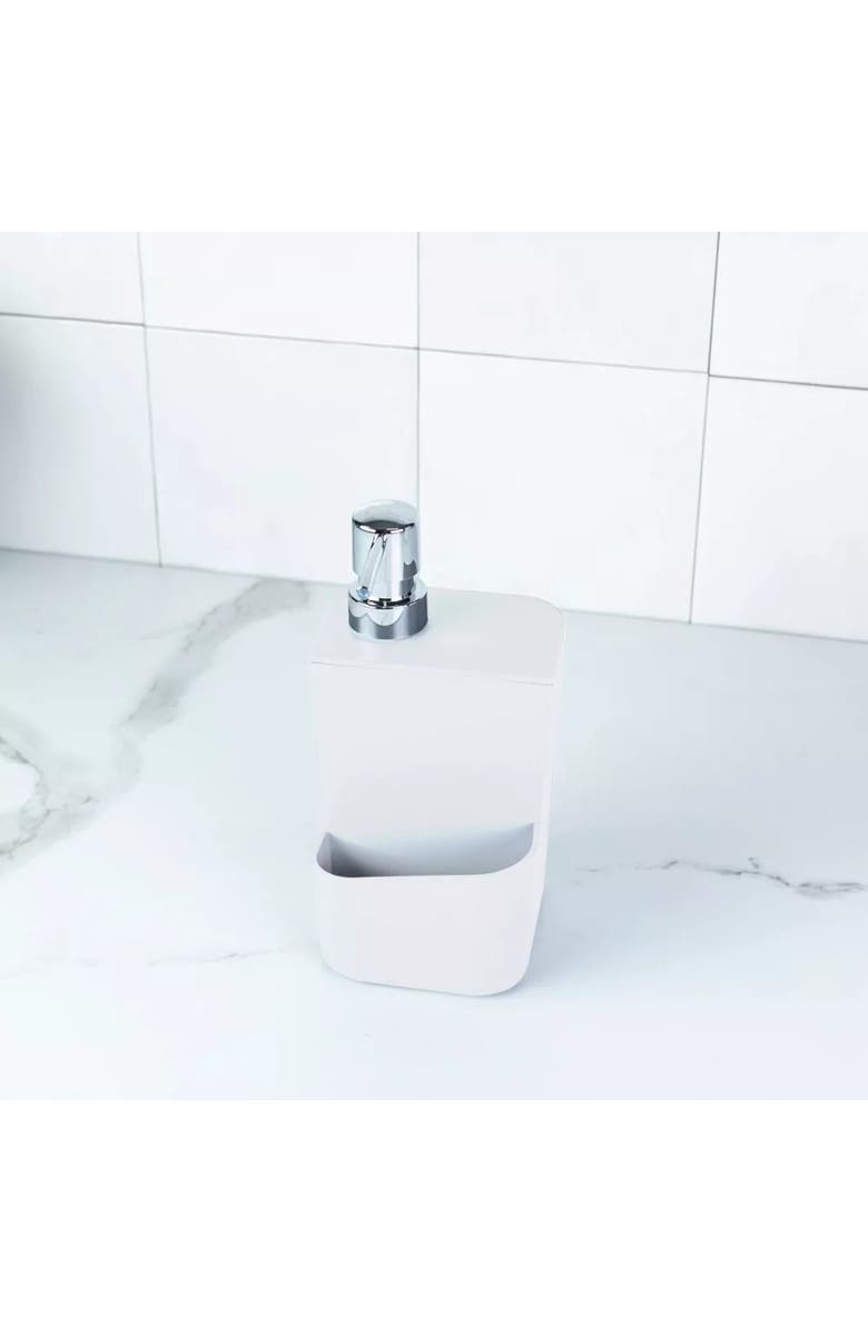 OU Durable Kitchen Soap Dispenser Organizer with Sponge Holder and Drainage, 22 oz, Alternate, color,