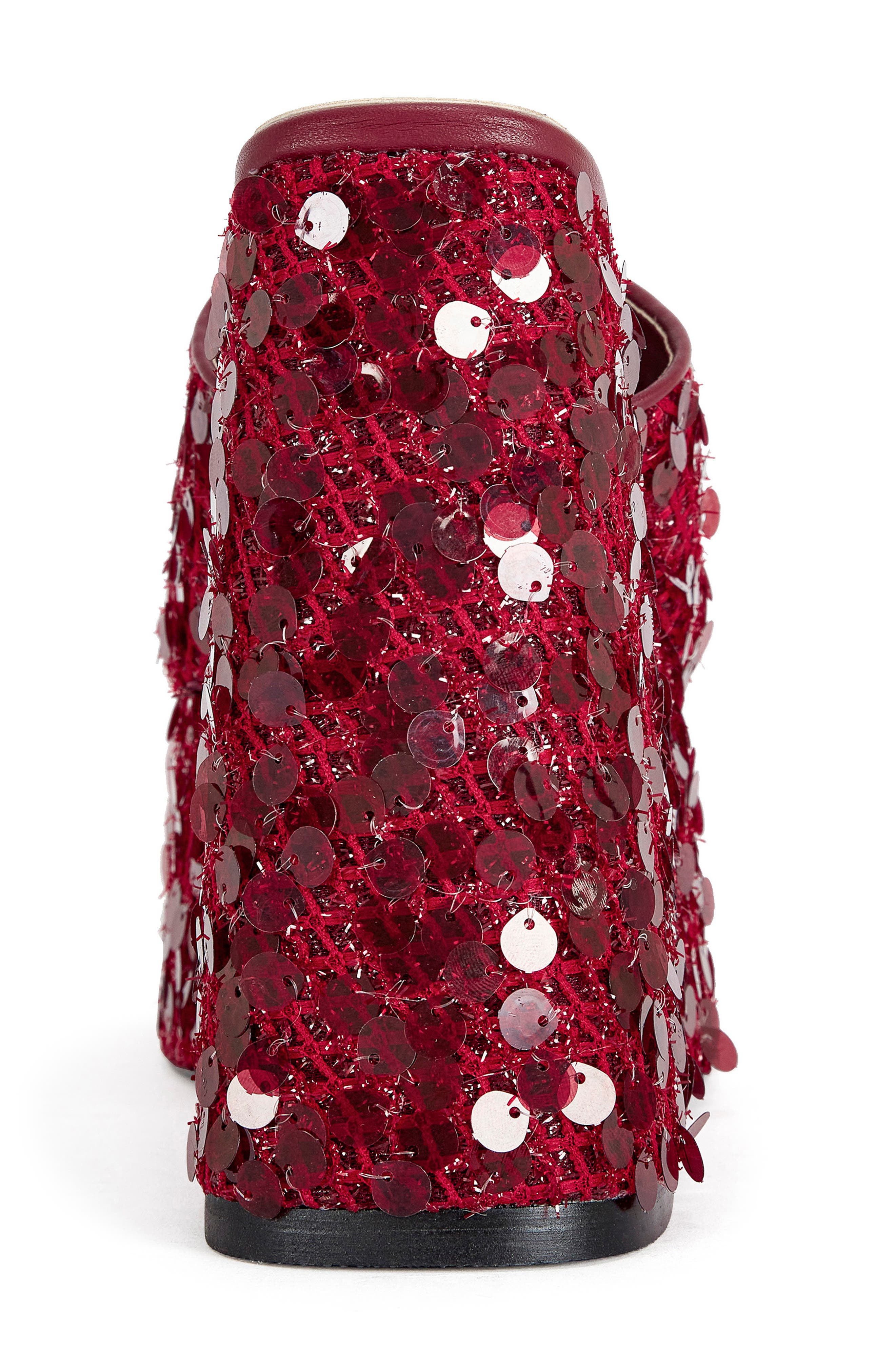 AZALEA WANG Betsey Sequin Platform Wedge Sandal, Alternate, color, 