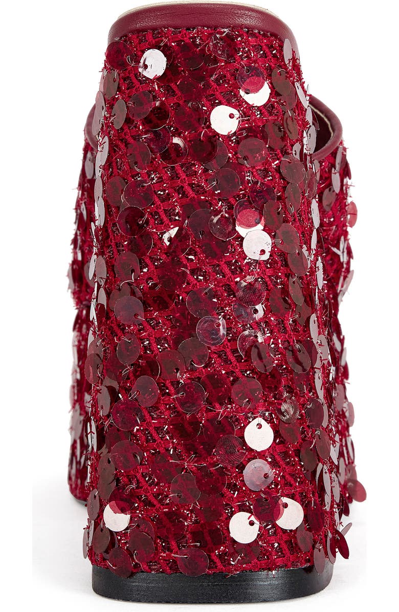 AZALEA WANG Betsey Sequin Platform Wedge Sandal, Alternate, color,