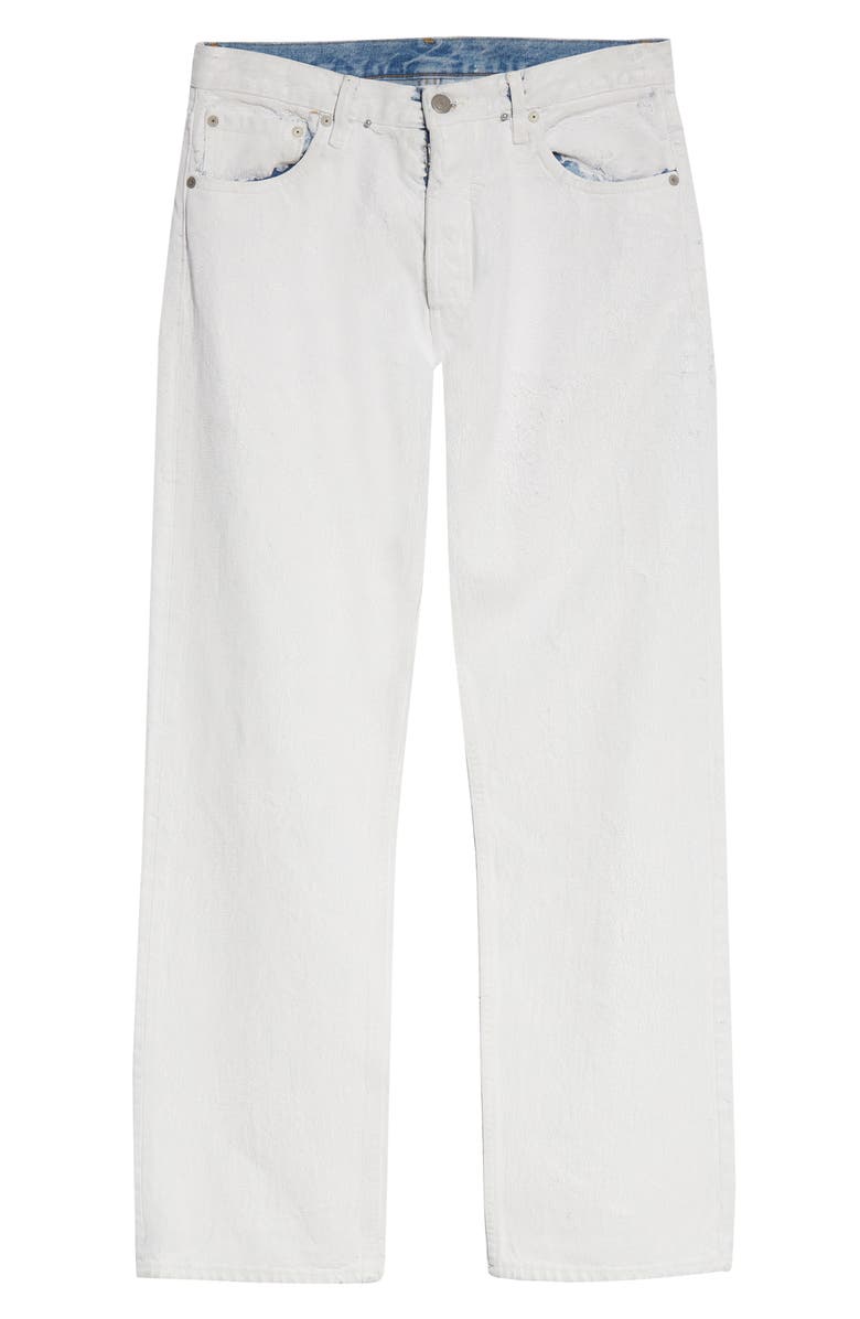 Maison Margiela Bianchetto Hand Painted Jeans, Alternate, color,