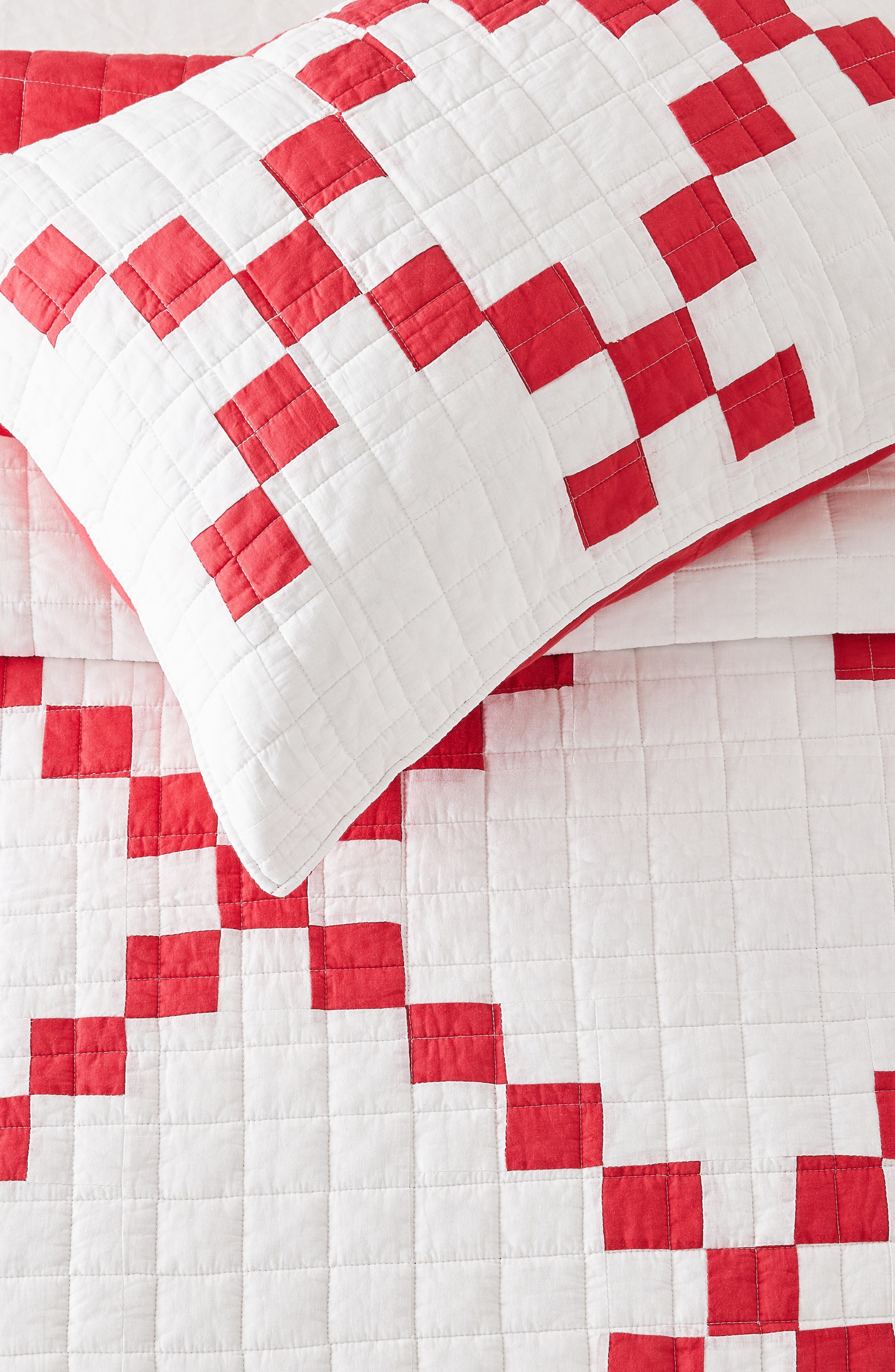MELANGE HOME Irish Chain Patchwork Quilt Set | Nordstromrack