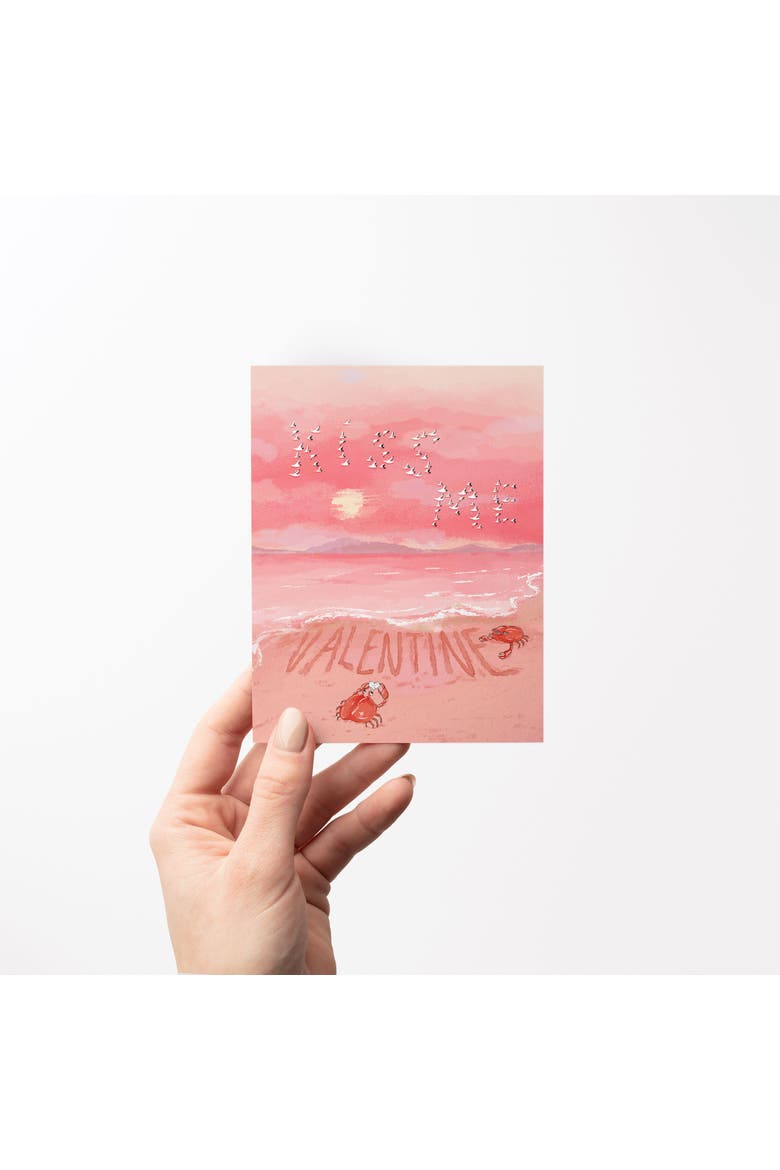 Valentine's Day Friendship Greeting Card Pack Sets, 'Kiss Me Valentine Crabs', Alternate, color, Multi-Pack