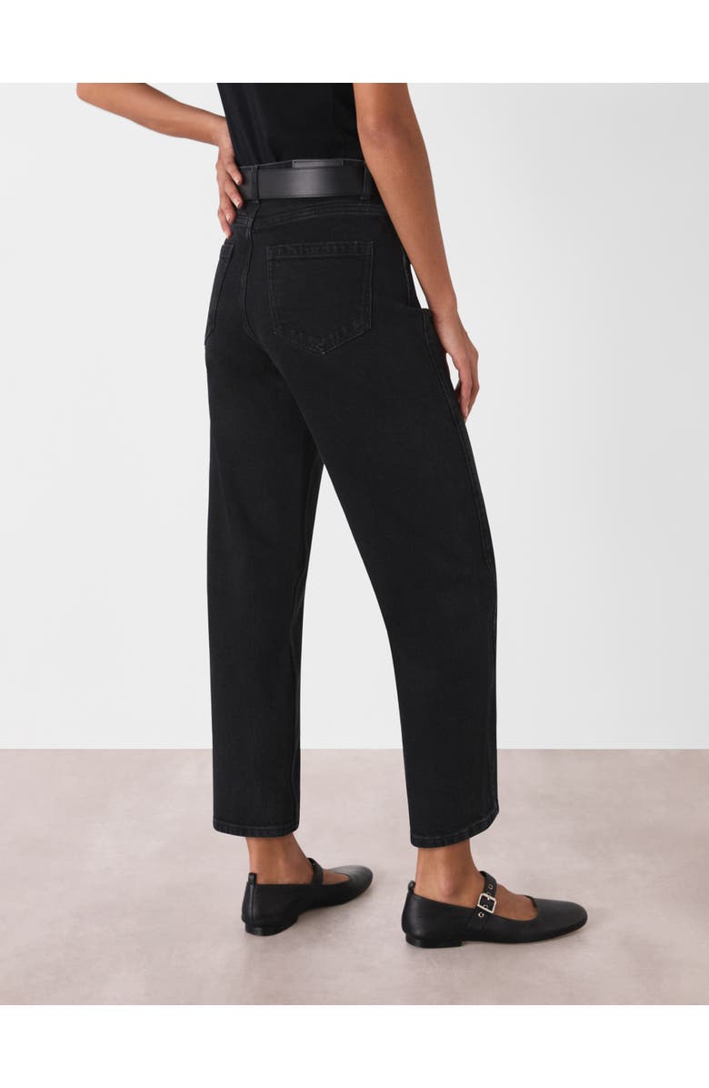 Whistles High Waist Barrel Leg Jean, Alternate, color, Black