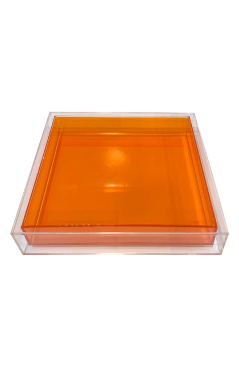 Encased Color Lucite Tray