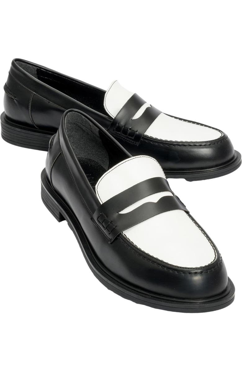 Prologue Shoes CHOOS Loafer, Main, color, Black Faux Leather