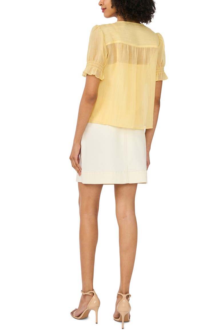Pintuck Chiffon Top, Alternate, color, WILD DAISY