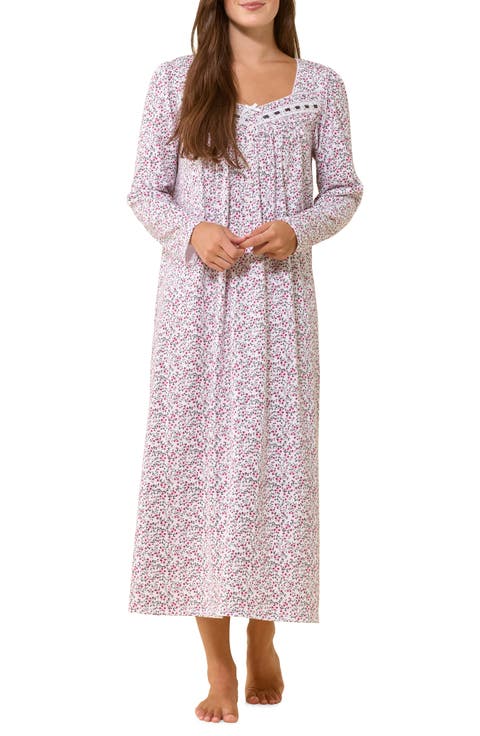 Long Sleeve Cotton Jersey Nightgown