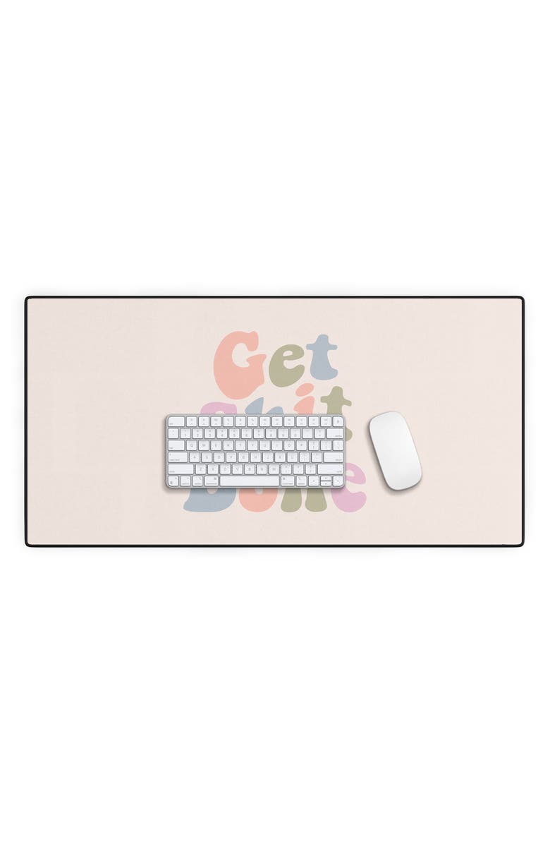Deny Designs Get Stuff Done Desk Mat, Alternate, color, Beige