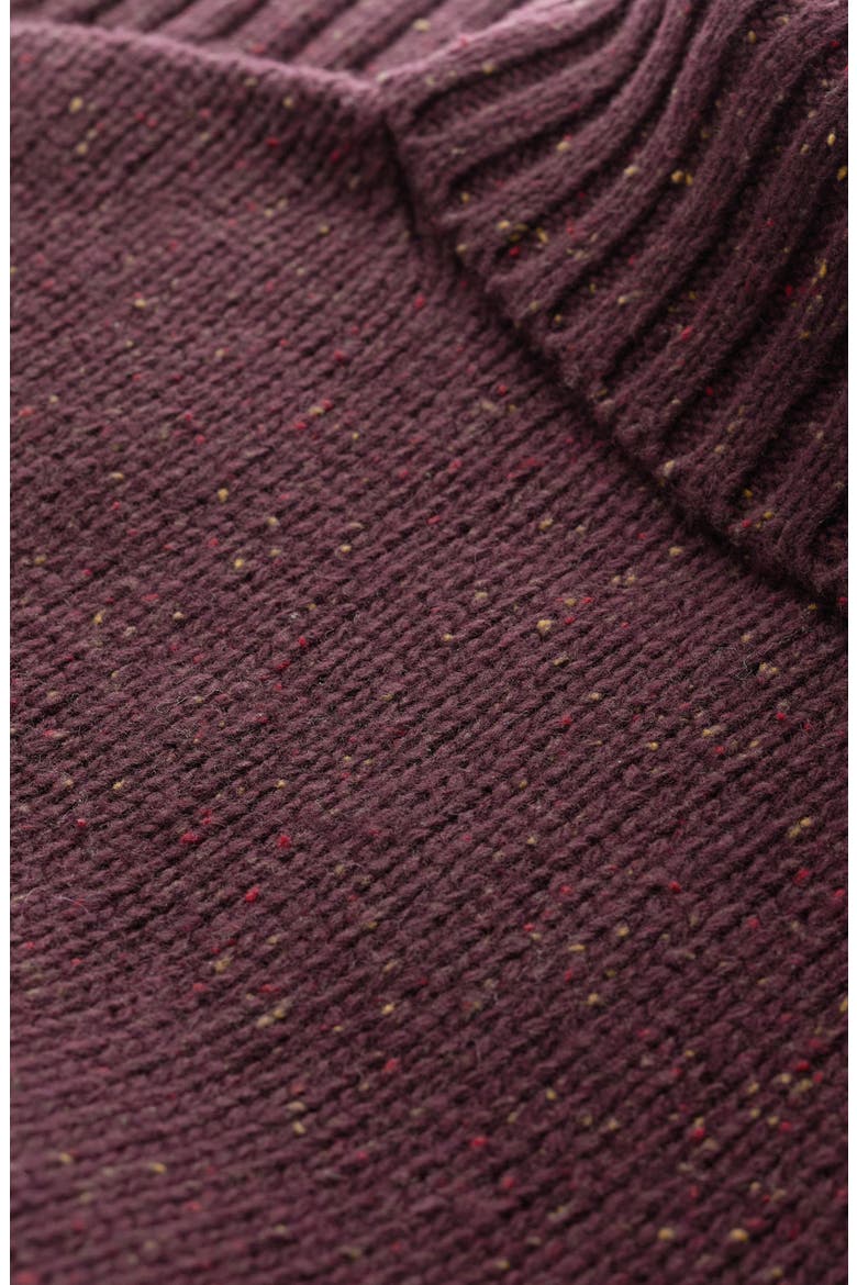 Foresting Turtleneck Wool Blend Sweater, Alternate, color, MERLOT