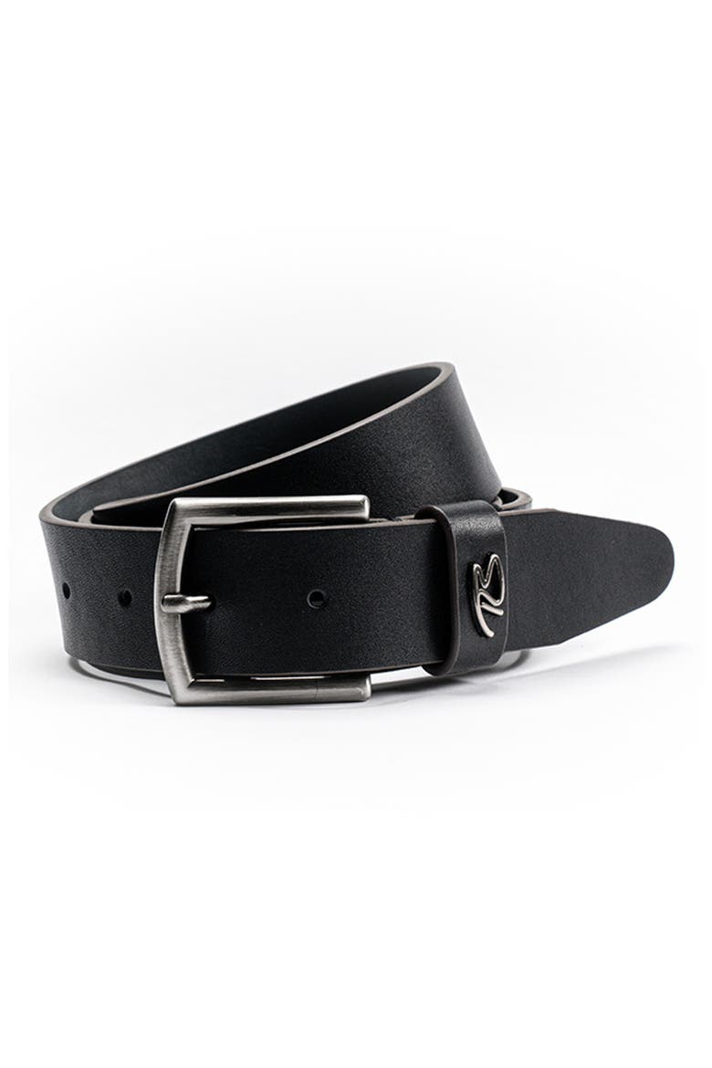 York Leather Belt, Alternate, color, BLACK