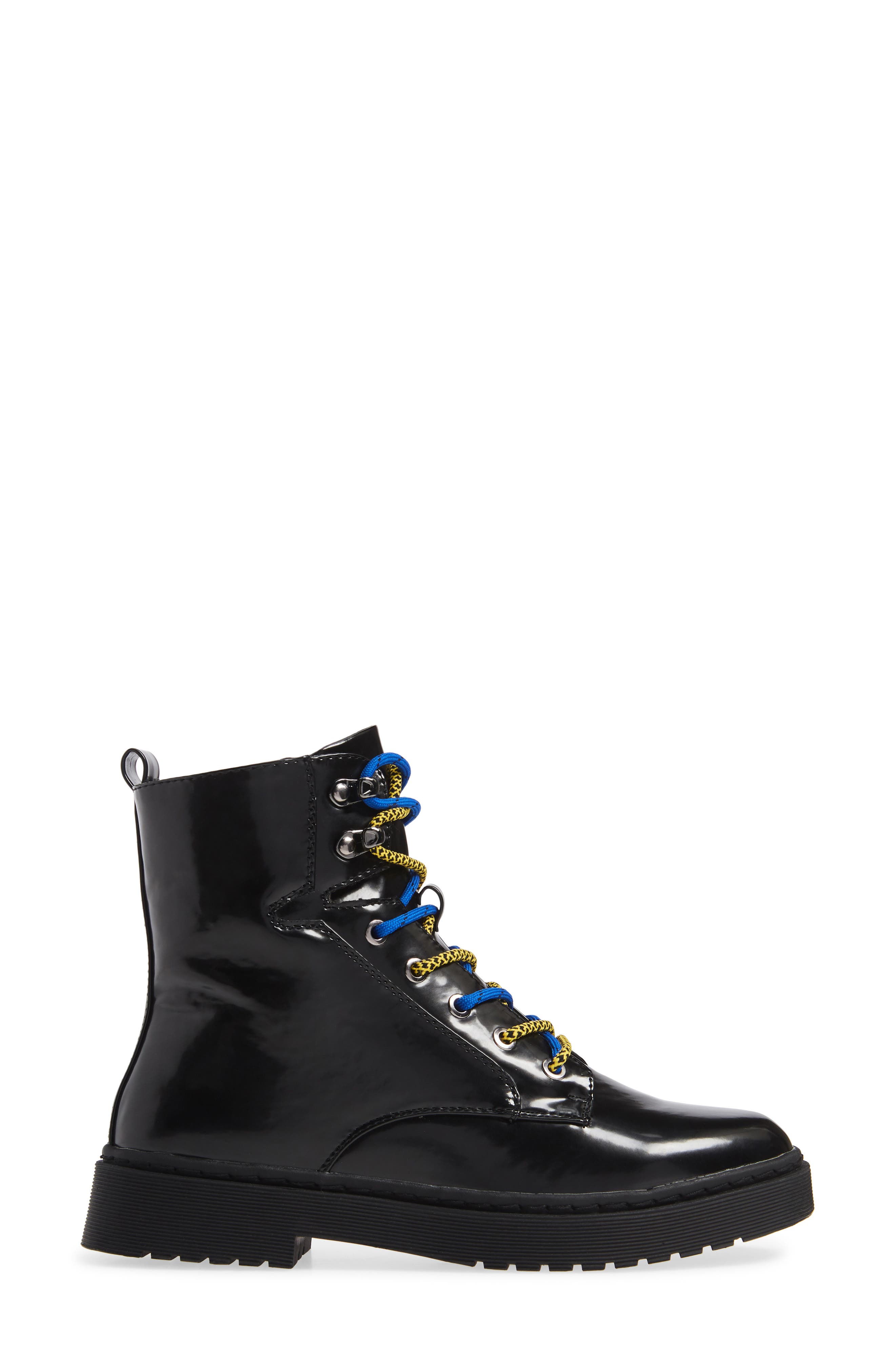 Topshop Krunch Lace-Up Bootie, Alternate, color, 