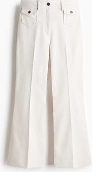 H&M Flared Ankle-length Trousers