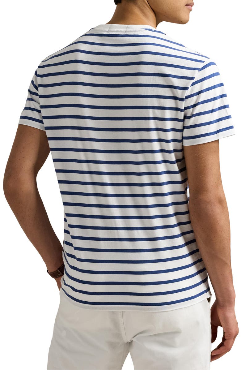 Polo Ralph Lauren Classic Fit Stripe Cotton T-Shirt, Alternate, color,