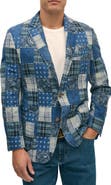 Brooks Brothers Classic Fit Cotton Patchwork Madras Sport Coat
