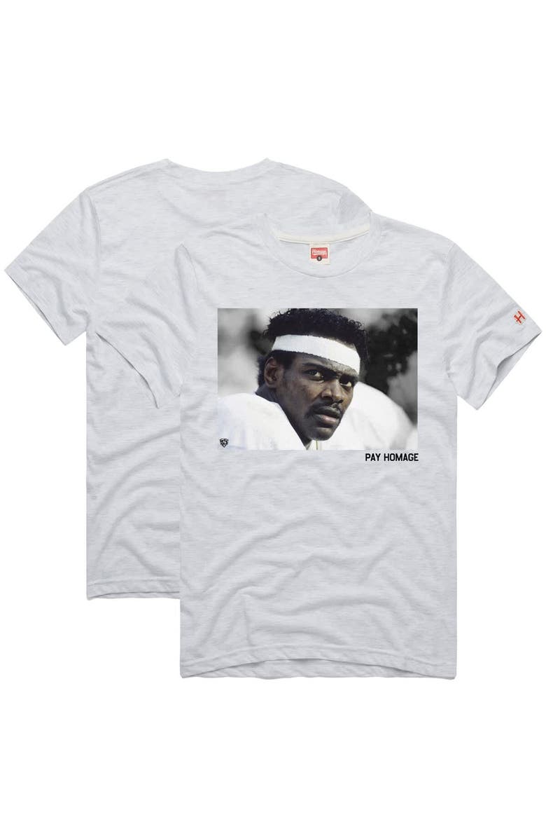 Homage Unisex Homage Walter Payton Ash Chicago Bears Pay Homage Tri-Blend T-Shirt, Main, color, Ash