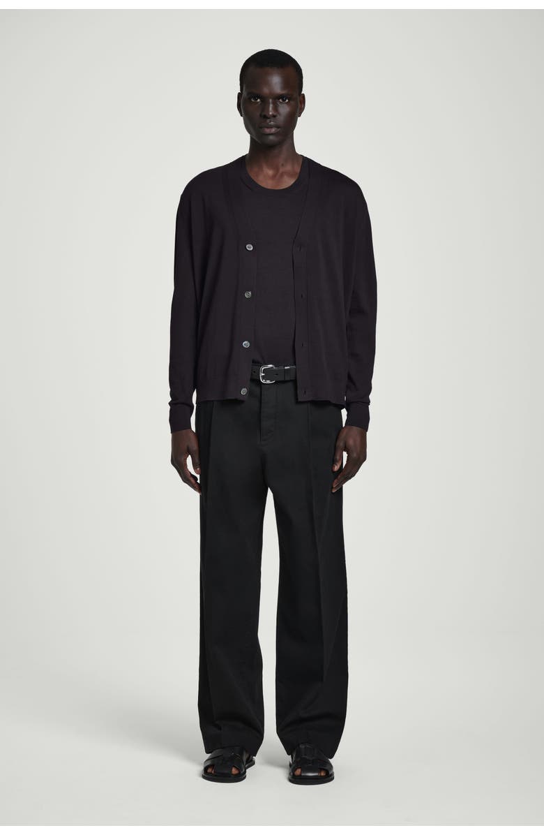 COS Relaxed Knitted Silk Vest, Alternate, color, Dark Brown