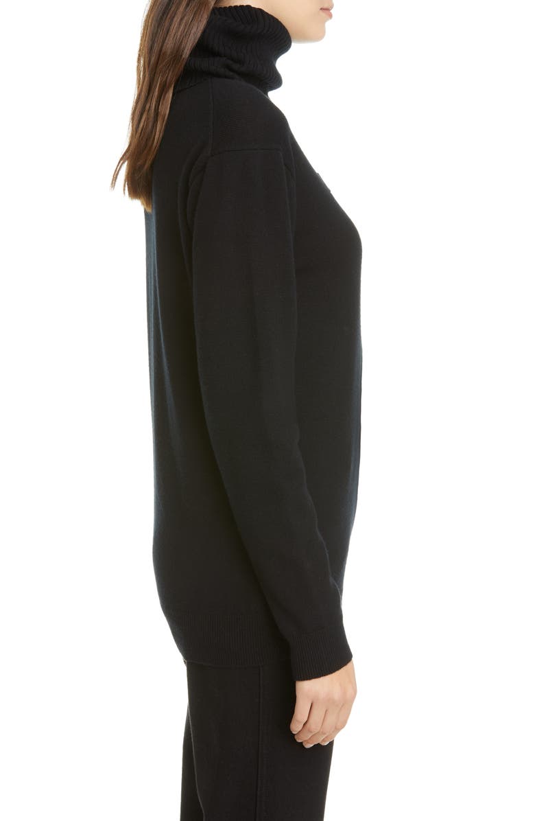 Ambush Logo Embossed Wool Blend Turtleneck Sweater, Alternate, color, 