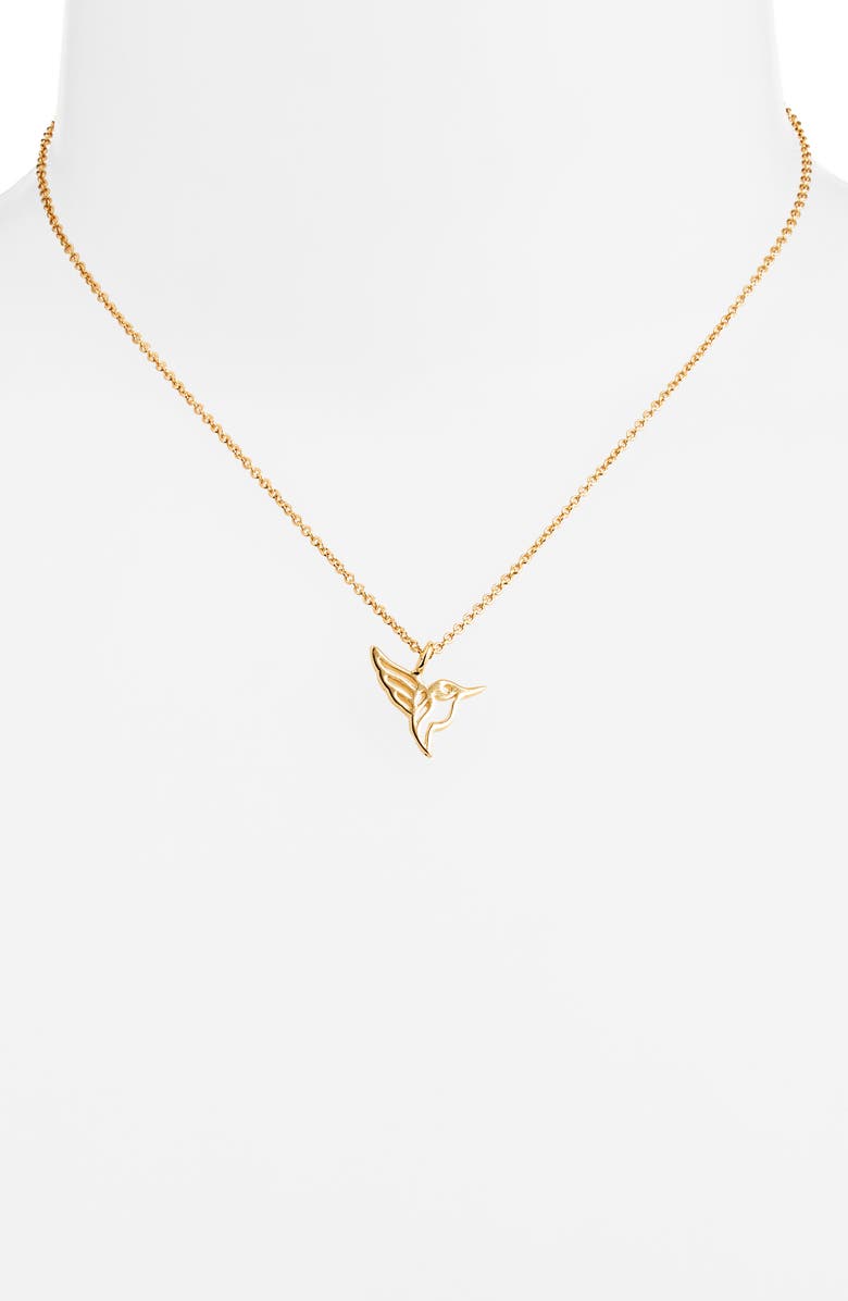 Kiara by Ki-ele Hummingbird Pendant Necklace, Alternate, color,