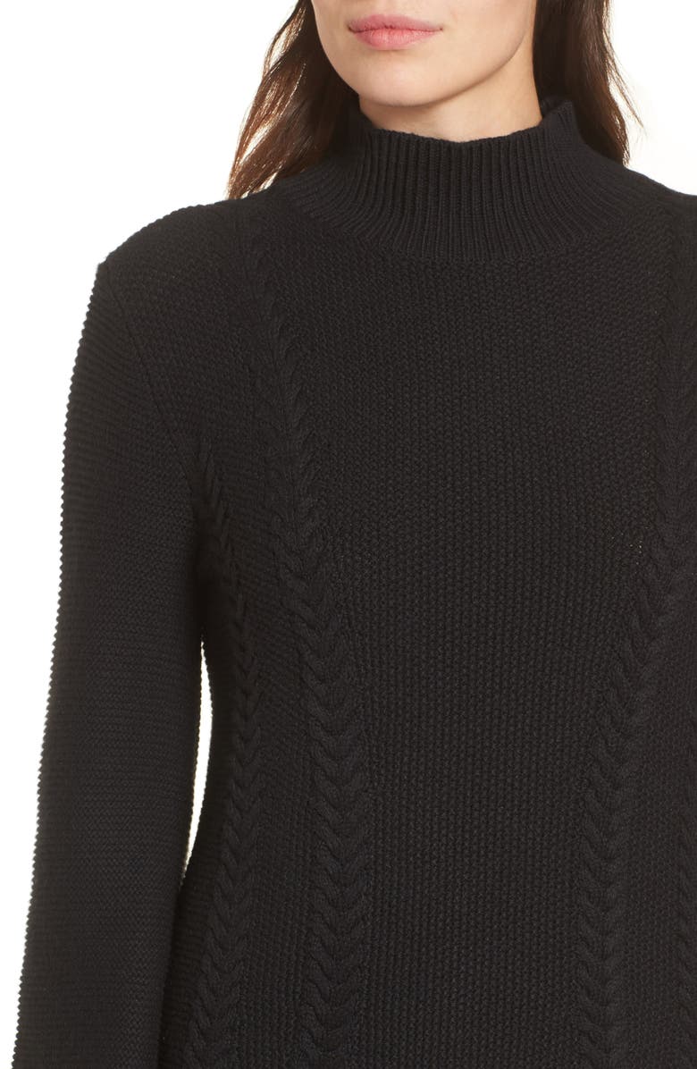 Caslon<sup>®</sup> Cable Knit Sweater Dress, Alternate, color, 