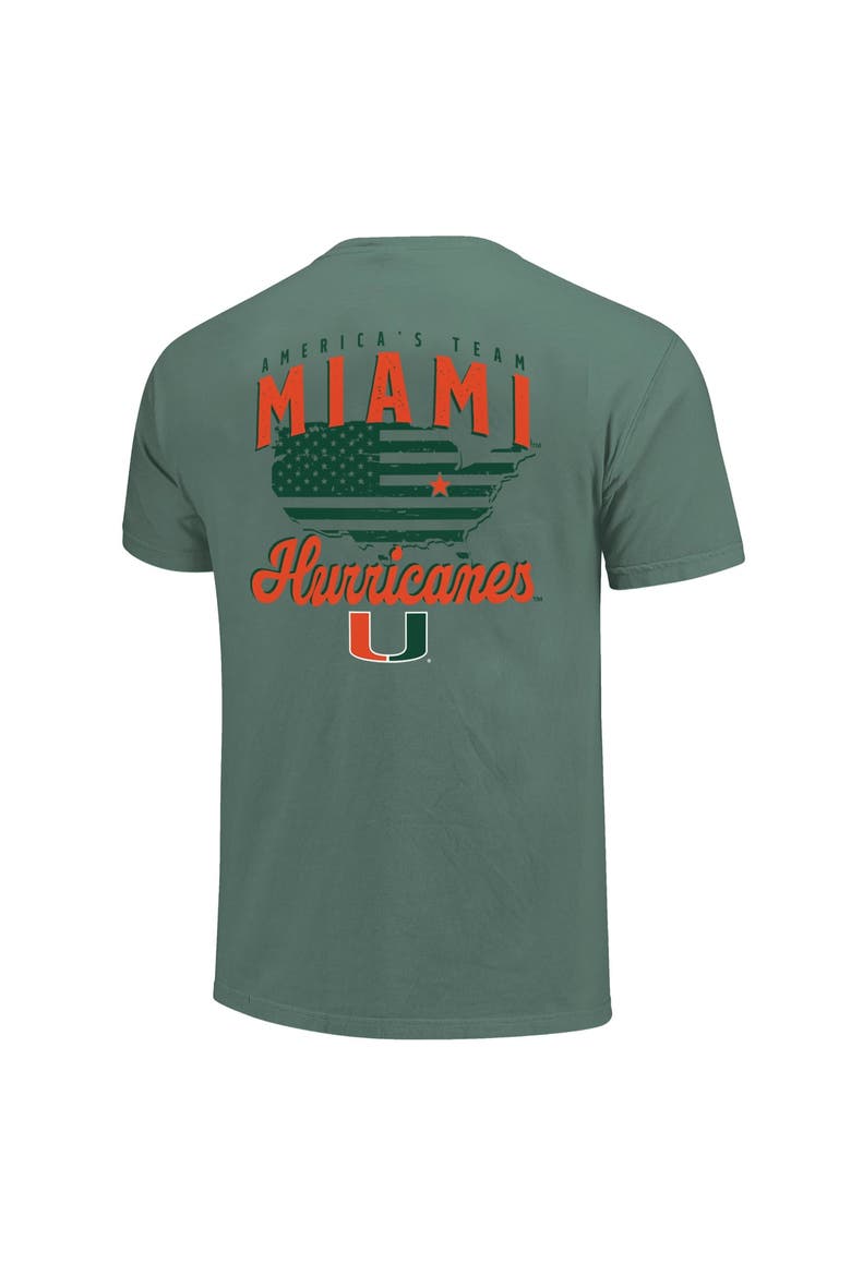 Men's  Green Miami Hurricanes America's Team T-Shirt, Alternate, color, Green