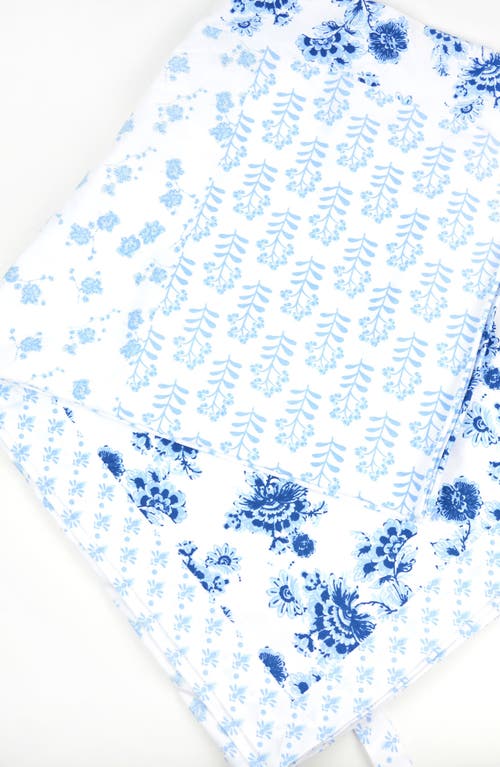 8 Oak Lane Floral Patchwork Cotton Picnic Blanket