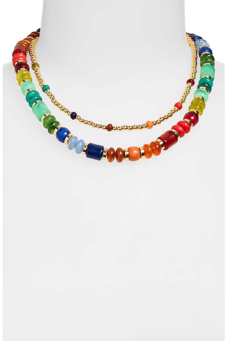 2-Pack Assorted Beaded Necklace Set, Alternate, color, RAINBOW MULTI- GOLD