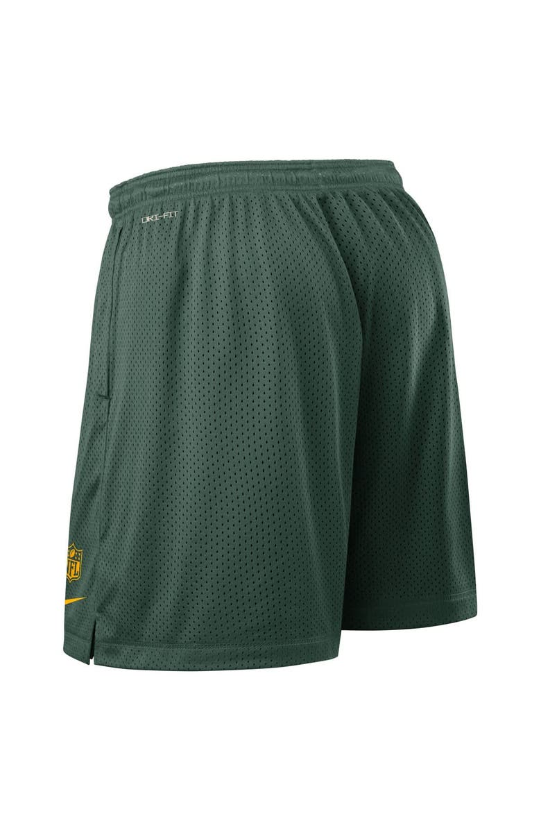 Nike Men's Nike Green Green Bay Packers Sideline Reversible Performance Shorts, Alternate, color, Green